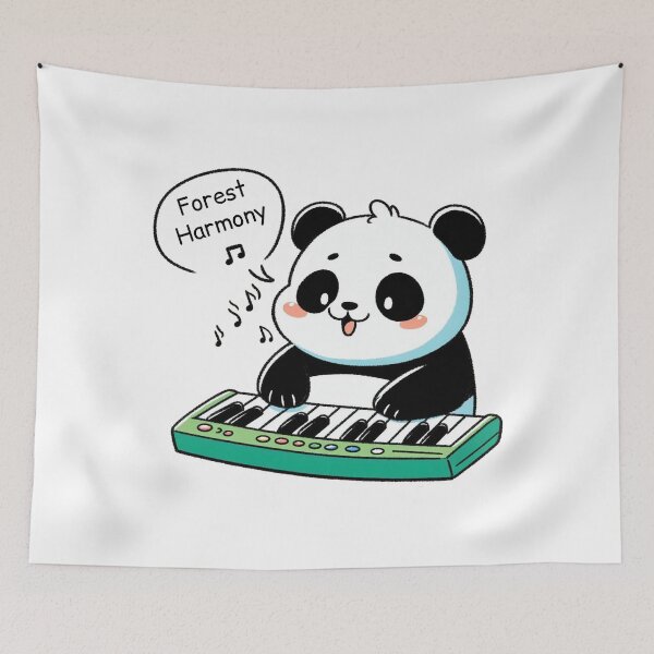 Item preview, Panda Pianist designed and sold by LemuellTrends.