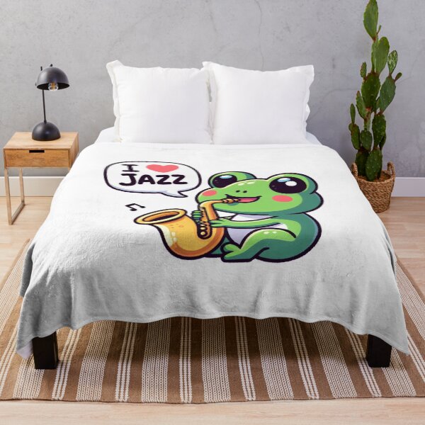 Item preview, Saxophonist Frog designed and sold by LemuellTrends.