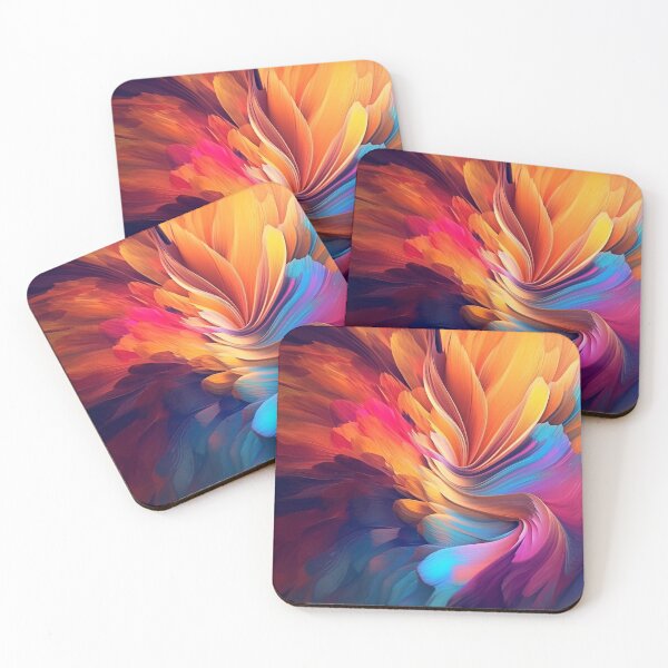 Item preview, Abstract Art multiple bright colors designed and sold by KingExpressions.