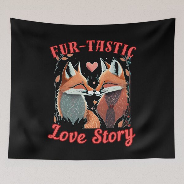 Item preview, Fur-tastic Love Story. fox head designed and sold by FoxVibes.
