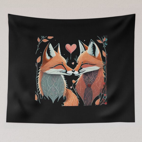Artikelvorschau, Fuchspaar entworfen und verkauft von FoxVibes.