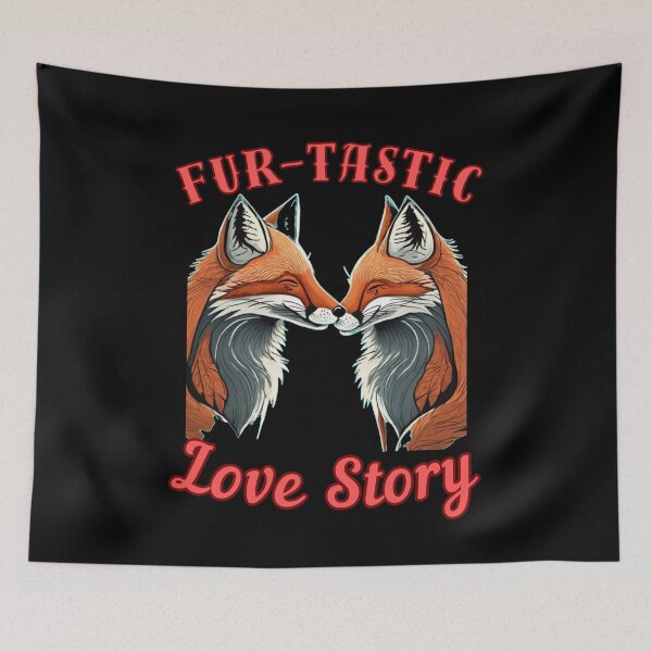 Artikelvorschau, Pelzige Liebesgeschichte. Retro-Fuchs entworfen und verkauft von FoxVibes.