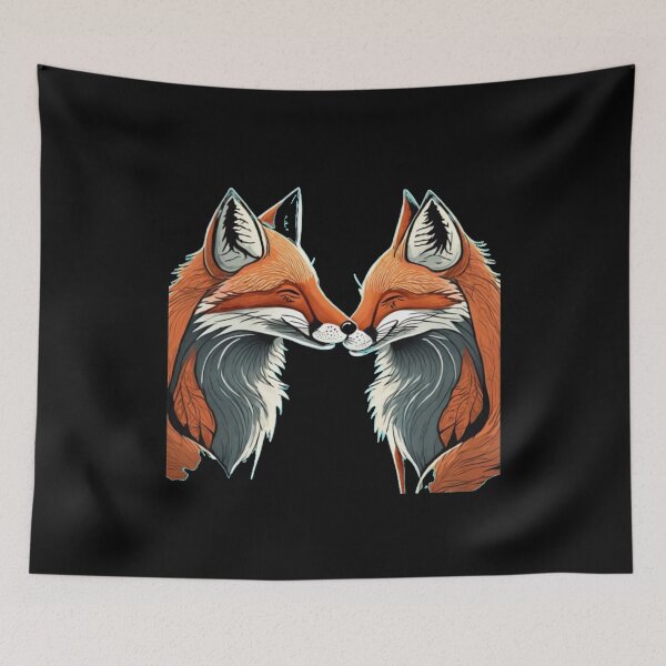 Artikelvorschau, Fuchspaar entworfen und verkauft von FoxVibes.