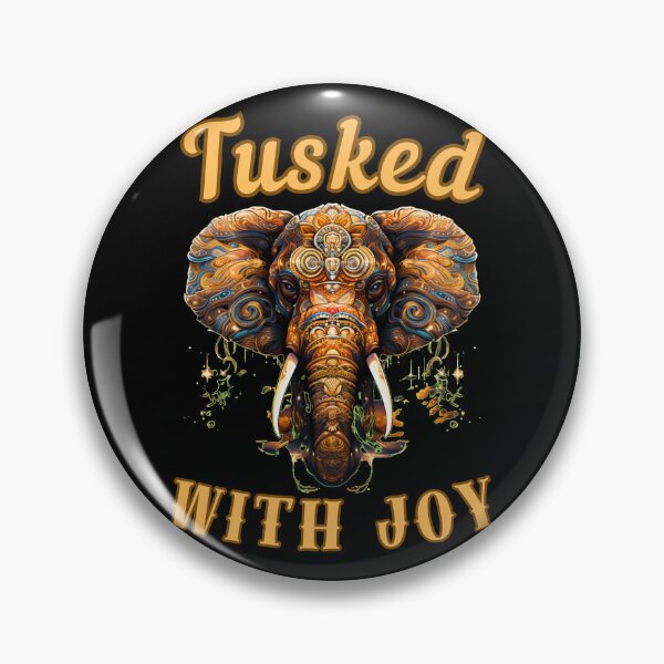 Item preview, Tusked With Joy. funny elephant designed and sold by ElephantVibes.