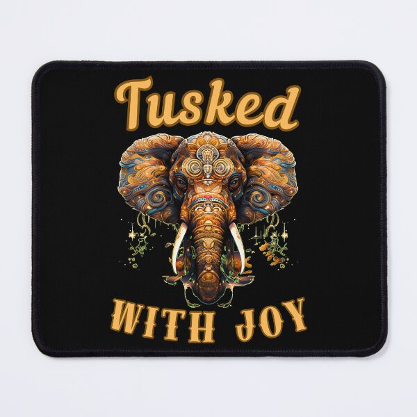 Item preview, Tusked With Joy. funny elephant designed and sold by ElephantVibes.