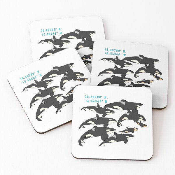 Artikelvorschau, Loro Parque Orca Pod-Koordinaten entworfen und verkauft von tidaldreams.
