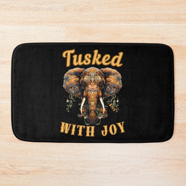 Item preview, Tusked With Joy. funny elephant designed and sold by ElephantVibes.