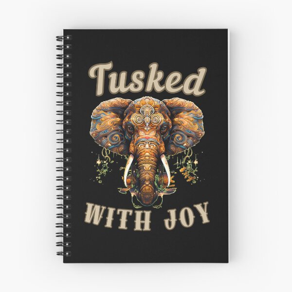 Item preview, Tusked With Joy. elephant face designed and sold by ElephantVibes.
