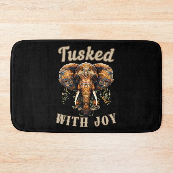 Item preview, Tusked With Joy. elephant face designed and sold by ElephantVibes.