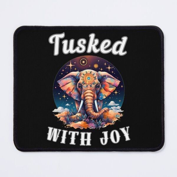 Item preview, Tusked With Joy. watercolor elephant designed and sold by ElephantVibes.