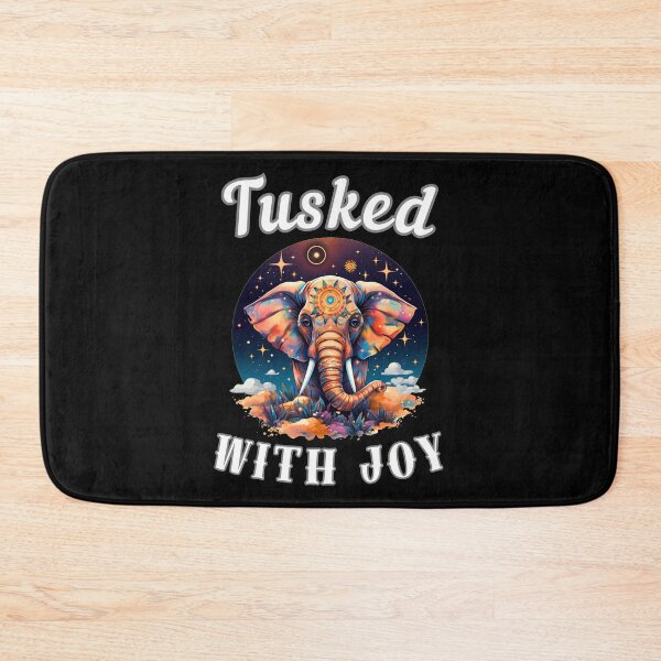 Item preview, Tusked With Joy. watercolor elephant designed and sold by ElephantVibes.