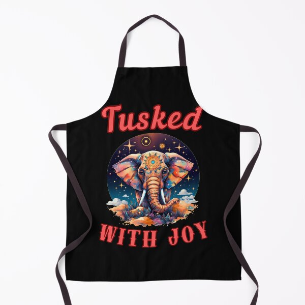 Item preview, Tusked With Joy. elephant saying designed and sold by ElephantVibes.