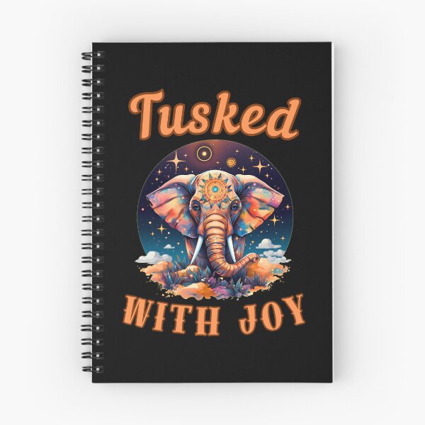 Item preview, Tusked With Joy Flower elephant designed and sold by ElephantVibes.