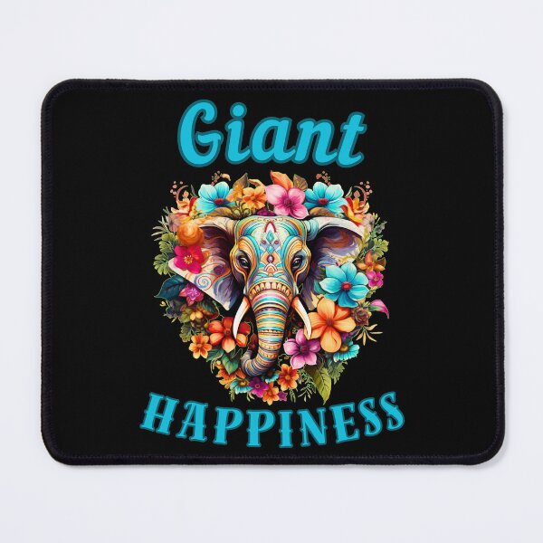 Item preview, Giant Happiness. colorful elephant designed and sold by ElephantVibes.