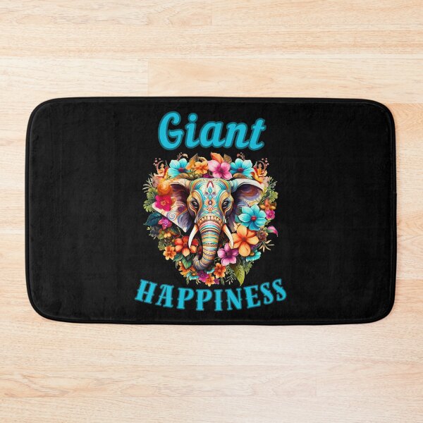 Item preview, Giant Happiness. colorful elephant designed and sold by ElephantVibes.