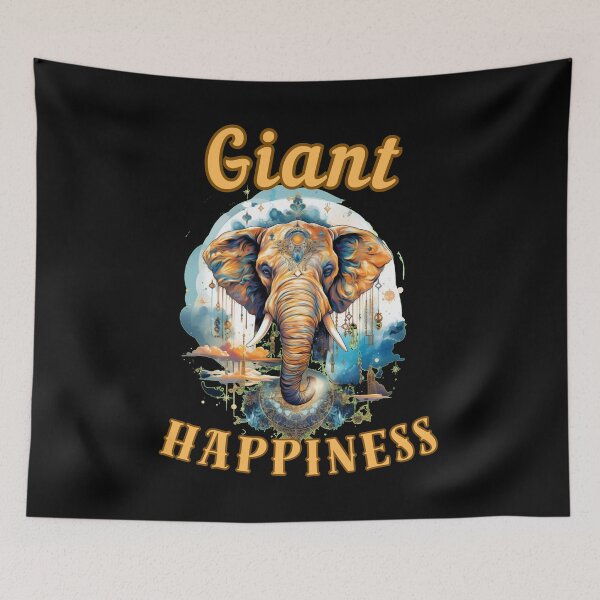 Item preview, Giant Happiness. adorable elephant designed and sold by ElephantVibes.