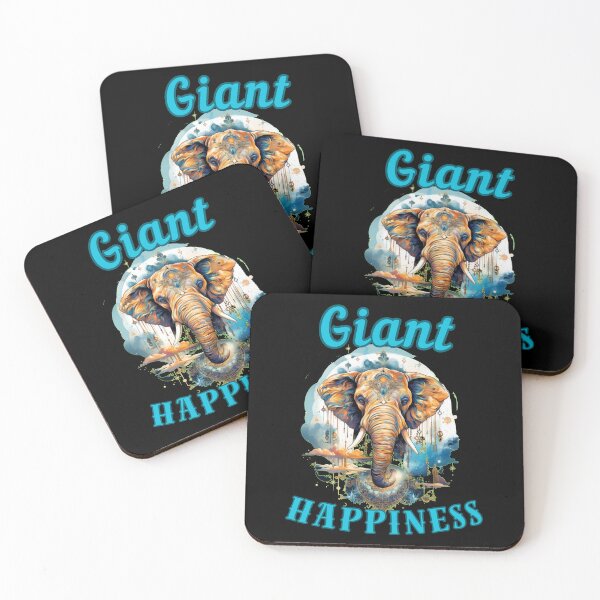 Item preview, Giant Happiness. happy elephant designed and sold by ElephantVibes.