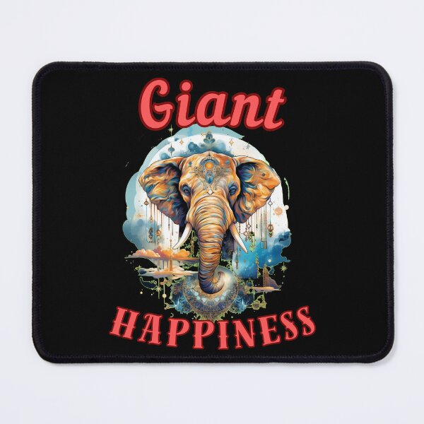 Item preview, Giant Happiness. elephant saying designed and sold by ElephantVibes.