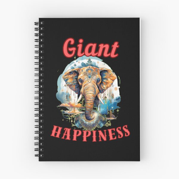 Item preview, Giant Happiness. elephant saying designed and sold by ElephantVibes.