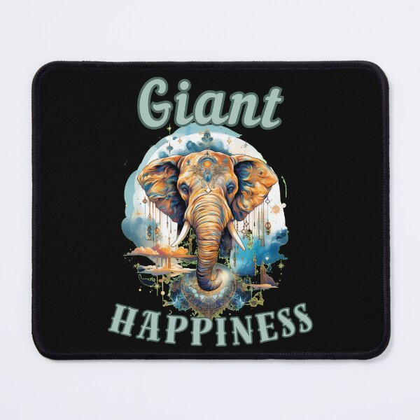 Item preview, Giant Happiness. elephant quote designed and sold by ElephantVibes.