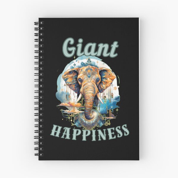 Item preview, Giant Happiness. elephant quote designed and sold by ElephantVibes.