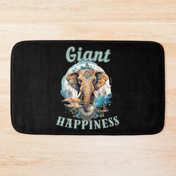 Item preview, Giant Happiness. elephant quote designed and sold by ElephantVibes.