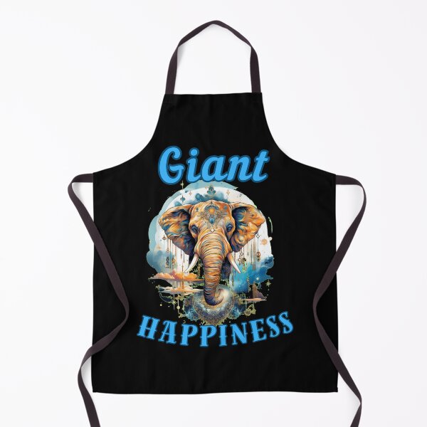 Item preview, Giant Happiness elephant quote designed and sold by ElephantVibes.