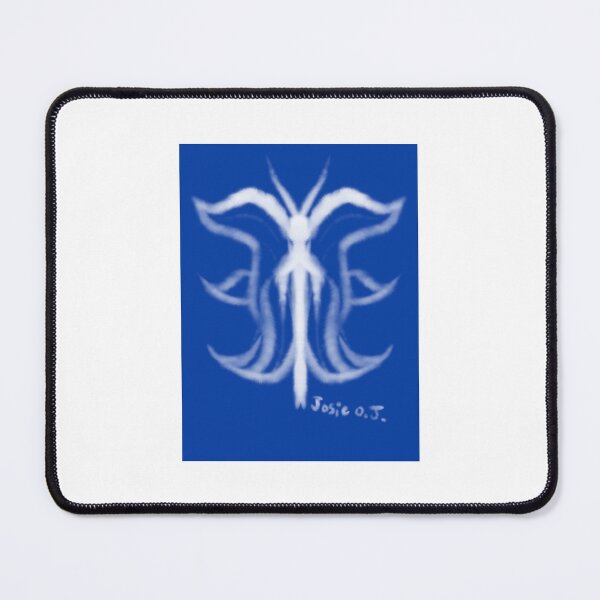 Item preview, Cloud moth, blue background designed and sold by Josephine Ethereal.