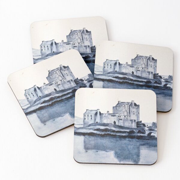 Item preview, Eilean Donan Castle, Scotland in watercolor, by SassEsnacks designed and sold by SassE Art by Jane SissEsnacks.