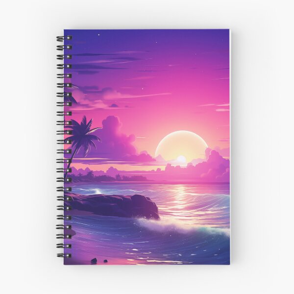 Item preview, Tropical Twilight Tapestry: Synthwave Serenity designed and sold by Mullet Monkey.