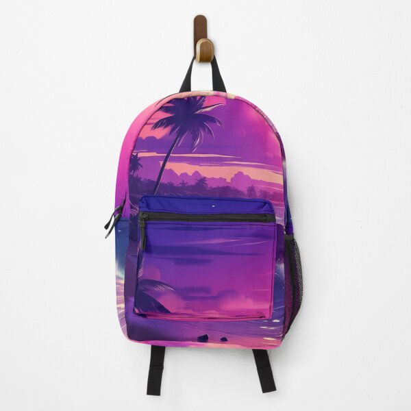 Item preview, Tropical Twilight Tapestry: Synthwave Serenity designed and sold by Mullet Monkey.