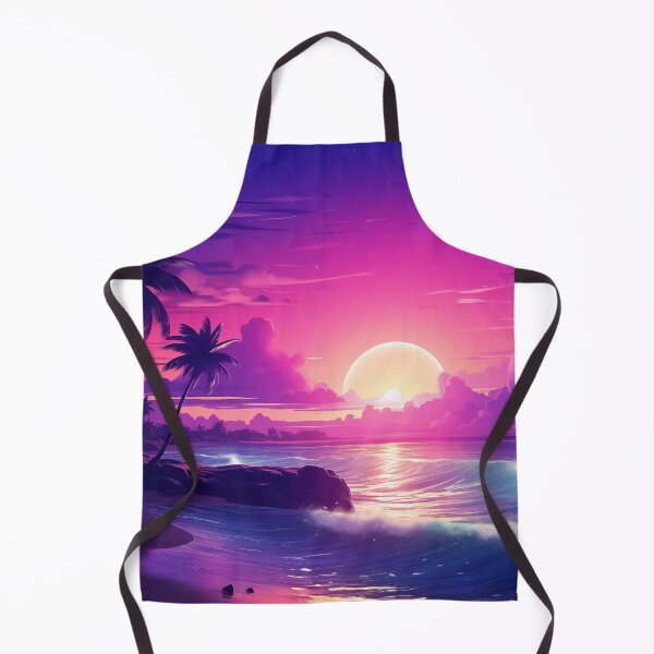 Item preview, Tropical Twilight Tapestry: Synthwave Serenity designed and sold by Mullet Monkey.