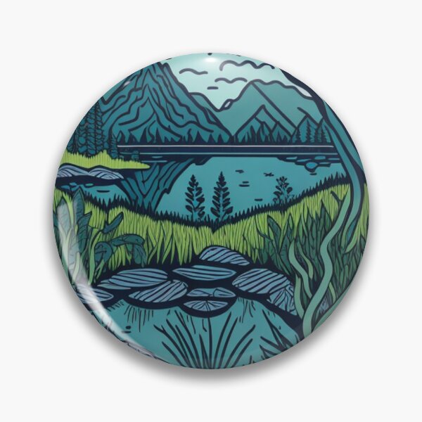 Item preview, Alpine Lake Sanctuary Art designed and sold by Daniel Haddad.