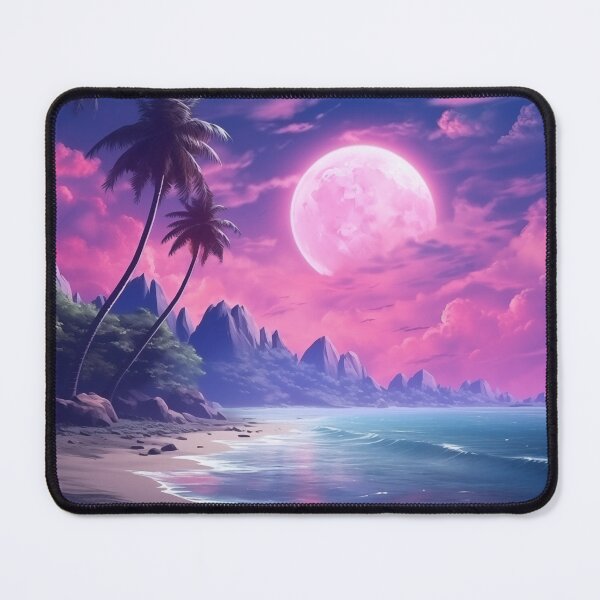 Item preview, Lush Neon Oasis: Ethereal Tropic Dreamscape designed and sold by Mullet Monkey.
