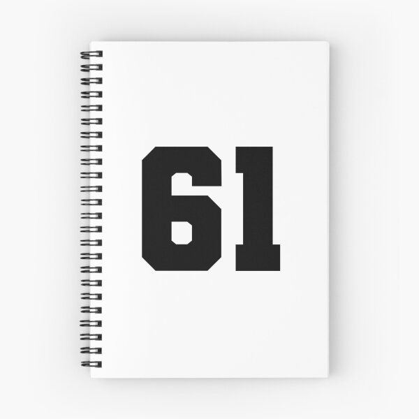 Item preview, 61, sixty one, black, soccer league designed and sold by Numbers-Art.