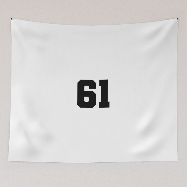Item preview, 61, sixty one, black, soccer league designed and sold by Numbers-Art.