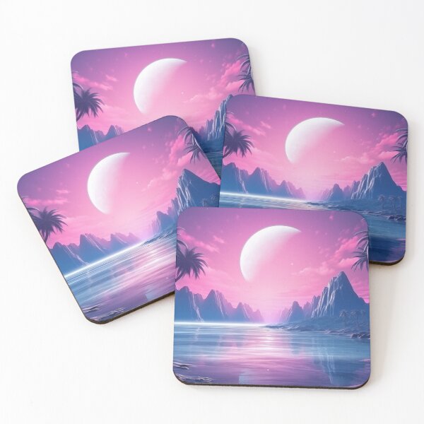 Item preview, Vibrant Synthwave Horizons: Tropical Luminosity designed and sold by Mullet Monkey.