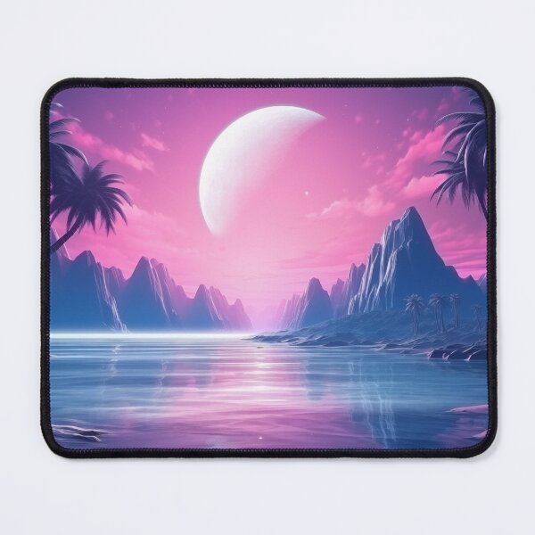 Item preview, Vibrant Synthwave Horizons: Tropical Luminosity designed and sold by Mullet Monkey.