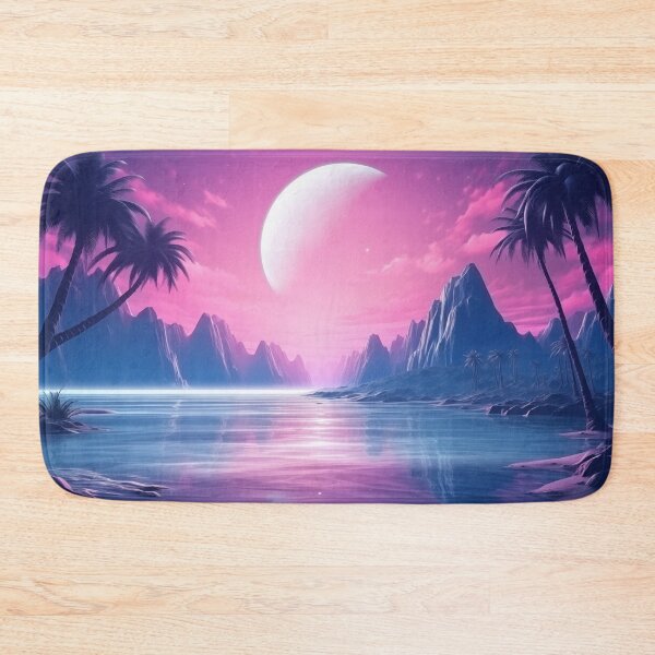 Item preview, Vibrant Synthwave Horizons: Tropical Luminosity designed and sold by Mullet Monkey.