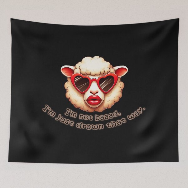 Item preview, Funny Sheep Quote Sticker  designed and sold by Tamer ⭐⭐⭐⭐⭐.