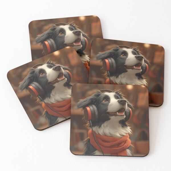 Item preview, Border Collie escuchando música designed and sold by Evanssdas.