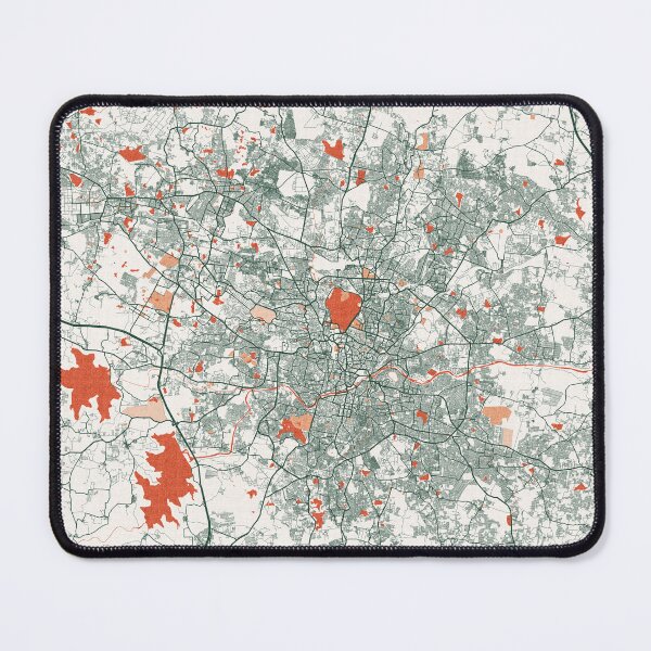 Item preview, Hyderabad City Map of Telangana, India - Bohemian designed and sold by deMAP.