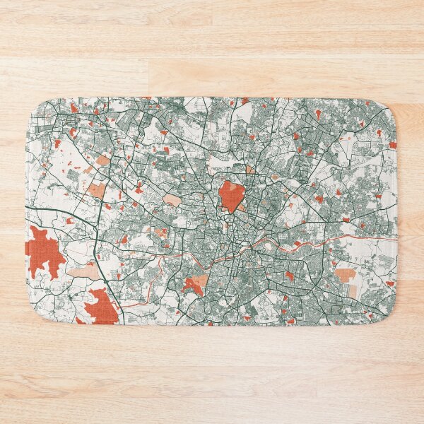 Item preview, Hyderabad City Map of Telangana, India  - Bohemian designed and sold by deMAP.