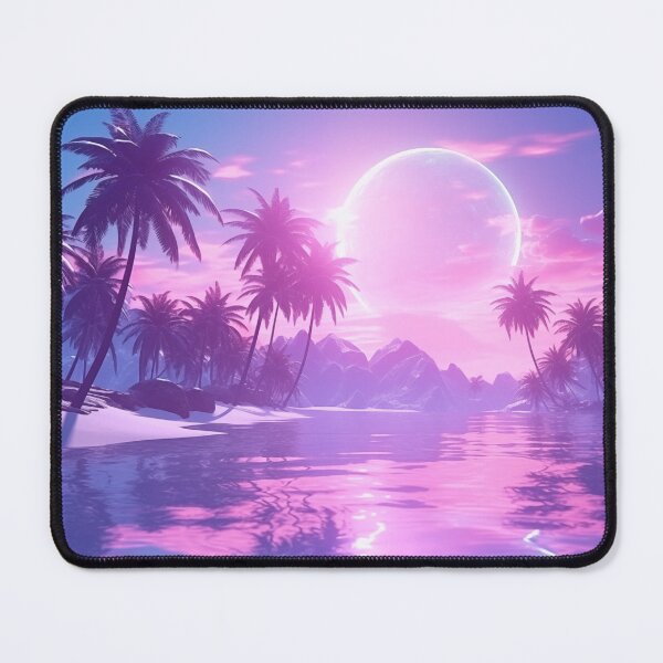 Item preview, Paradise Pulse: Luminous Synthwave Tropics designed and sold by Mullet Monkey.