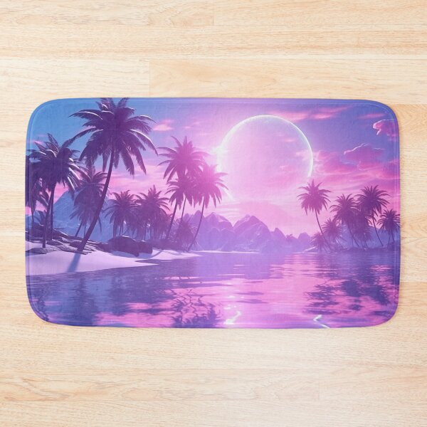 Item preview, Paradise Pulse: Luminous Synthwave Tropics designed and sold by Mullet Monkey.