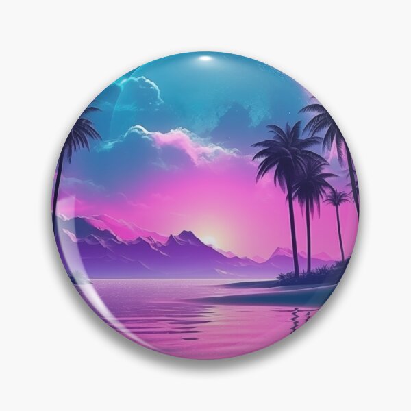 Item preview, Neon Tropic Dreams: Luminous Synthwave Retreat designed and sold by Mullet Monkey.