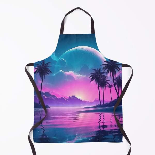 Item preview, Neon Tropic Dreams: Luminous Synthwave Retreat designed and sold by Mullet Monkey.