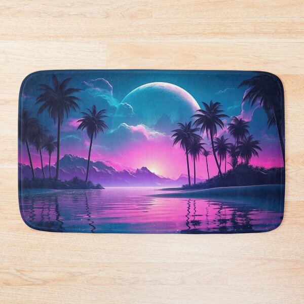 Item preview, Neon Tropic Dreams: Luminous Synthwave Retreat designed and sold by Mullet Monkey.