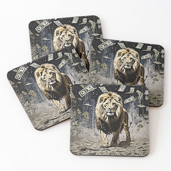 Item preview, lion money tileartwork 2024 designed and sold by tileartwork.