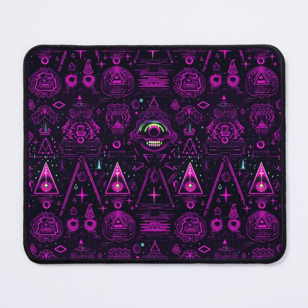 Item preview, Occult synthwave cyberpunk pattern designed and sold by GlitchGrotesque.